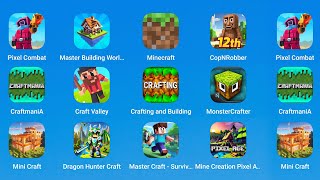 Pixel Combat,Master Building,Minecraft,Copnrobber,Craftmania,Craft Valley,Crafting And Building