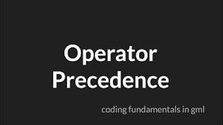 Order of Operations [GameMaker Studio 2]