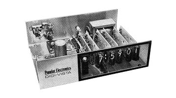 6digit "Digi Vista" Nixie TTL clock Popular Electronics (1970/1971) build 2005