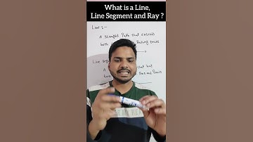 What is a Line, Line Segment and Ray? #class6 #class6th #line #lines #ray #class7 #class8 #class9