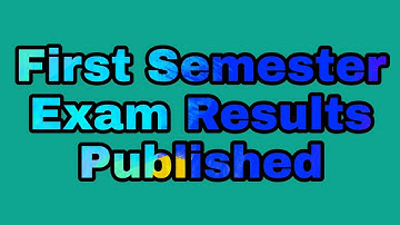 First Semester Exam Results Published | Calicut University News