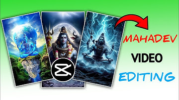 Mahadev status editing in capcut video editing | video editing tutorial #capcut