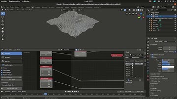 Animation Nodes effect - abstract wave instance noise video
