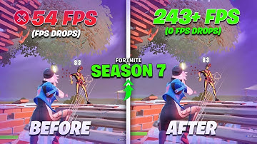 How To Fix FPS Drops & Increase FPS In Fortnite Season 7 - ✅ Fix Stutters & Reduce Input Delay