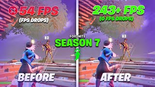 how to fix fps drops & increase fps in fortnite season 7 - ✅ fix stutters & reduce input delay