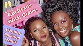VLOG, Cocktails with Claire Sulmers/ Fashion Bomb Daily | London Fashion WK | FDV.