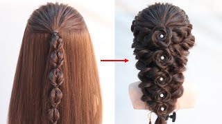 drop-dead gorgeous hairstyle for bridesmaid | hairstyle trick for girls | hair style girl