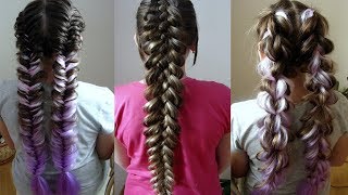 Цветные косы Красивые косы с канекалоном Три варианта плетения Очень понятные видео уроки Цветные косы Красивые косы с канекалоном Три варианта плетения Очень понятные видео уроки