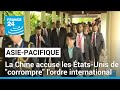 Forum sur la scurit en asie  la chine accuse les tatsunis de corrompre lordre international