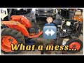 Splitting Kubota Tractor for NO REASON... Dual Clutch Adjustment! DIY