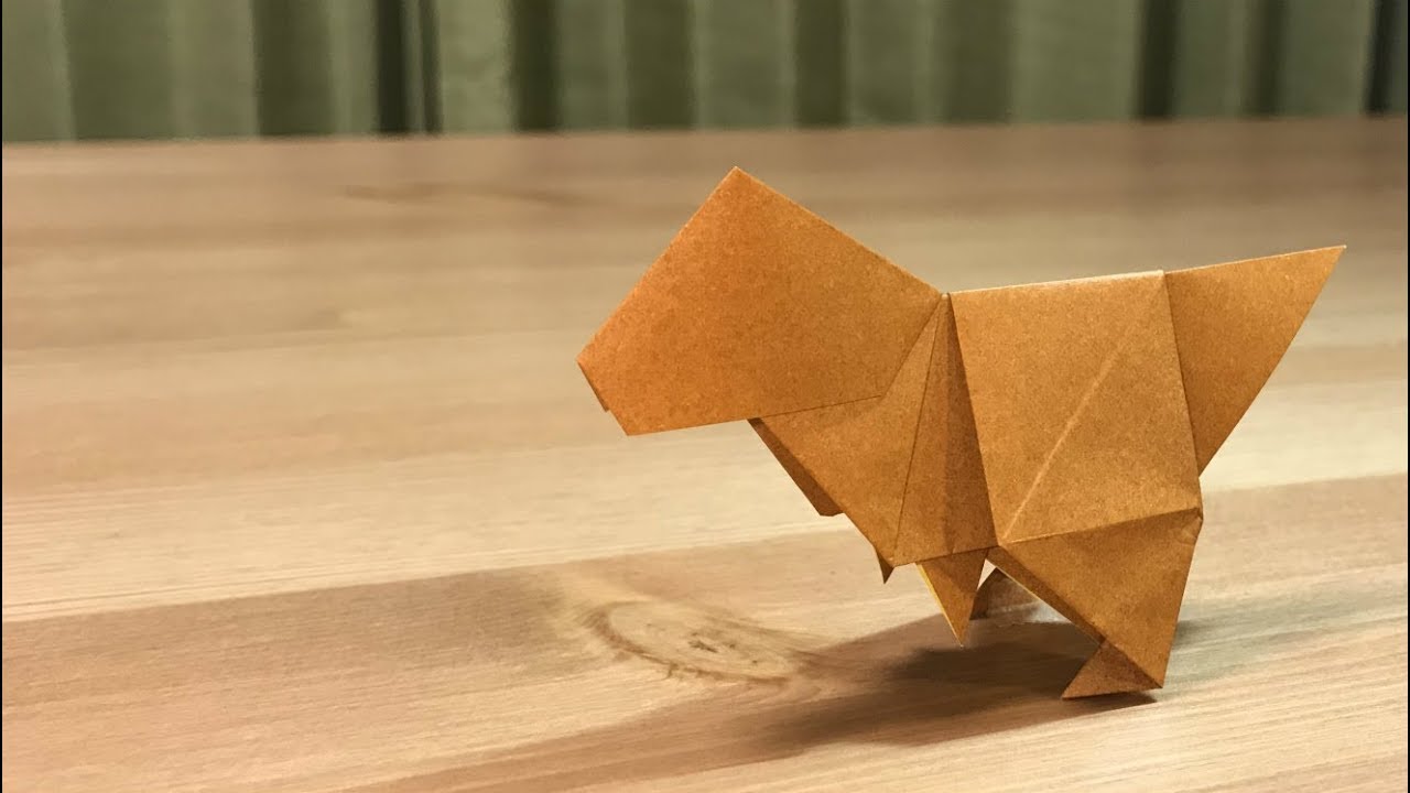 動物折り紙 ハムスター の折り方 作り方 字幕解説つき かんたん折り紙チャンネル Youtube