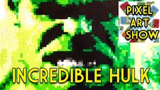 Perler Bead Incredible HULK - Pixel Art Show
