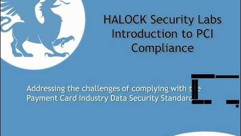 Intro to PCI Compliance - Part 1 of 6