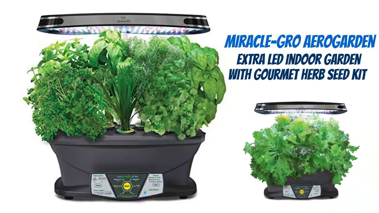 Miracle Gro Aerogarden Extra Led Indoor Garden With Gourmet Herb