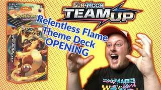 Pokémon Team Up Relentless Flame *CHARIZARD* Theme Deck Opening