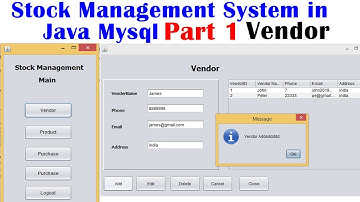 Stock Management System in Java Mysql  Part 1