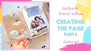 Suitcase travel album - Creating the page | Part 6 | Mintay Papers