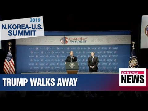 Trump says he had to "walk away" from discussions with N. Korea