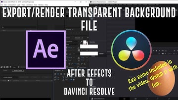 After Effects to Davinci Resolve | Export/Render Transparent Background from AE To DR Tutorial