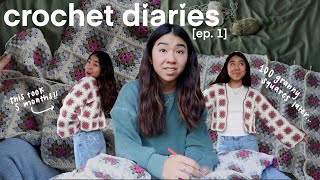 crochet diaries [ep.1]: crochet my DREAM cardigan with me (it took 5 months)