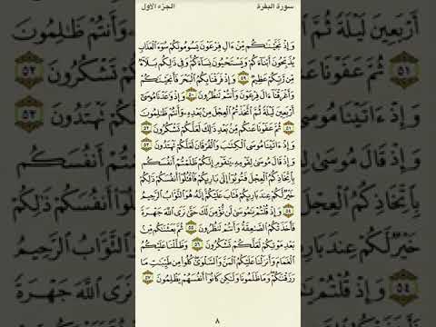 سورة البقرة من الآية ٤٩ إلى الآية ٥٧ بصوت القارئ ماهر المعيقلي