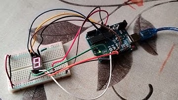 Contador con Arduino uno, del tipo Cátodo Común. (Simulación en tinkercad y circuito en físico).