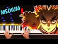 AKEBOSHI | Piano Tutorial | MEDIUM | Demon Slayer Kimetsu no Yaiba | LiSA