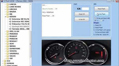 Nissan Terrano Odometer Programming