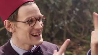 The 11th Doctor goofing around for over a minute straight