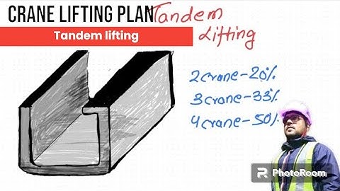 Crane lifting Plan Basic-Tandem lifting explained