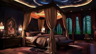 Cozy Bedroom With Night View During Heavy Rain | Rain Sound, Rain On The Window