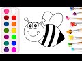 drawing honeybee for children / bolalar uchun asalarilarni chizish