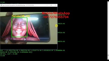 Age & Gender Recognition Using WebCam Python Project Code