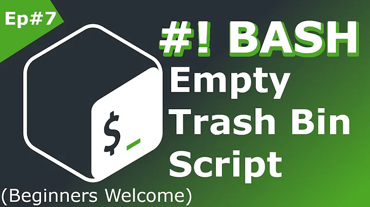 Bash Shell Scripting Tutorial for Beginners | Empty Trash Bin Periodically | Ep#7 (Linux Terminal)