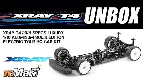 Xray T4 2021 Specs Luxury 1/10 Aluminum Solid Edition Electric Touring Car Kit XR-300030 Unbox!