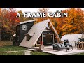 *unique* Aframe Cabin w/ AMAZING Layout // Full Airbnb Tour!