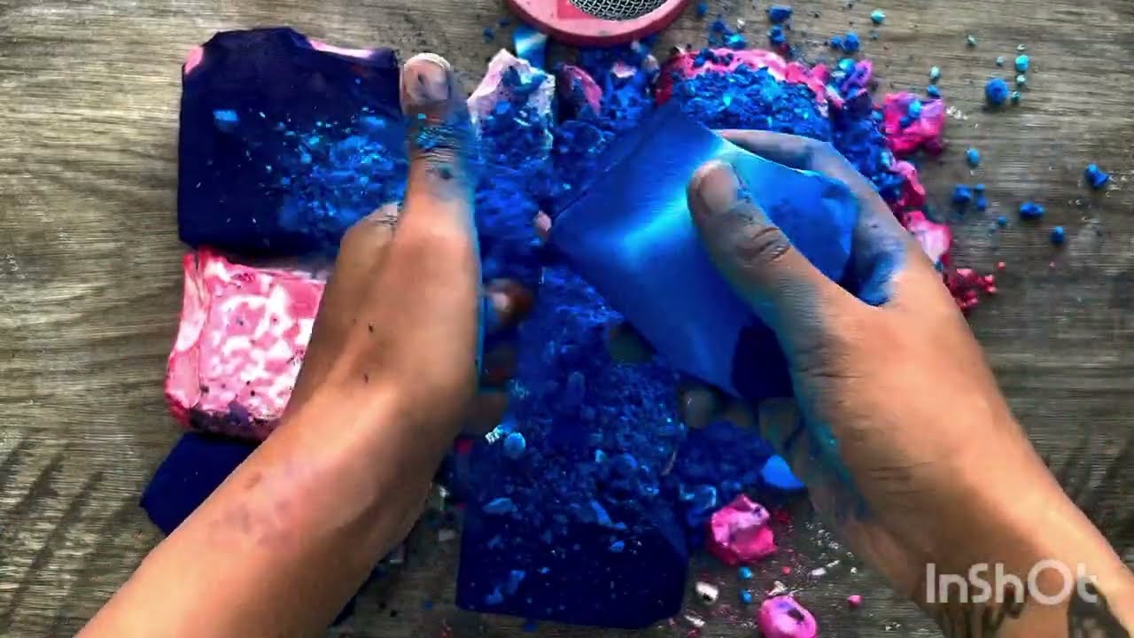 🌈rainbow✨ color🎨 chalk✨🌛 ASMR🔥 video🎥✨⚡ small🤏 swap 💥 #asmrsounds #oddlysatisfying #asmr #chalk 