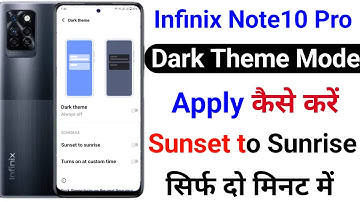 Infinix Note 10 Pro Dark Theme Kaise Kare | How To Dark Mode Setting Infinix Note 10 Pro