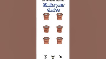 Brain Out | Level No. 24 | Which bucket has fish? | Solution Short #brainout #gameplay #solution