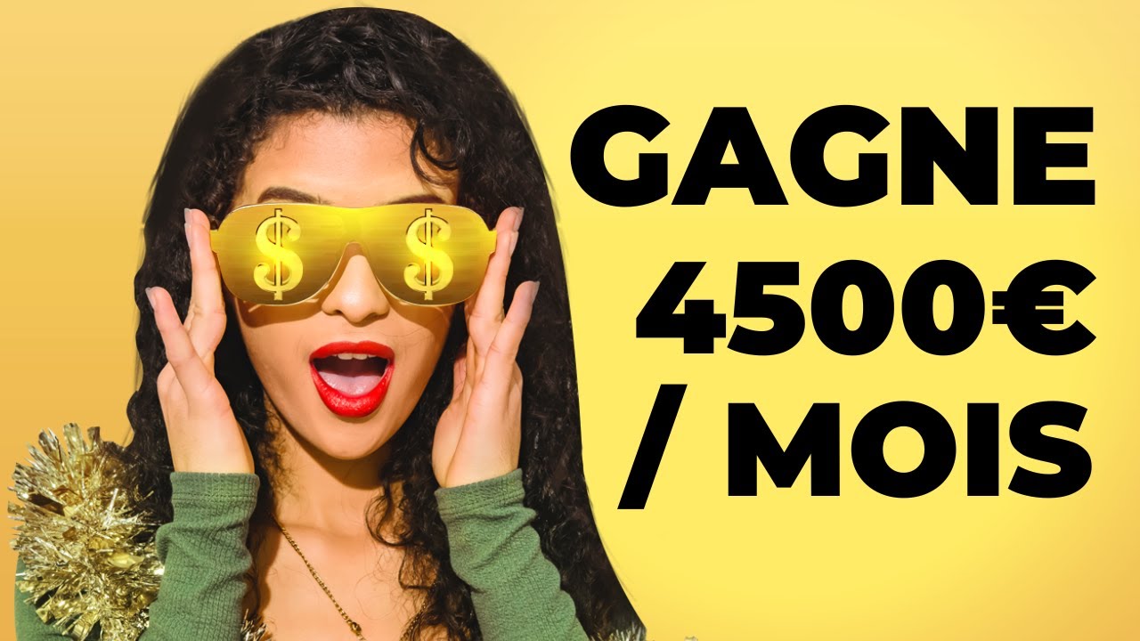 Gagner 4500€ par mois en 15 minutes par jour avec ce Business en Ligne Sans investissement