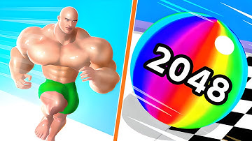 Muscle Rush New Big Update VS Ball Run 2048 All Levels 4K Ep14