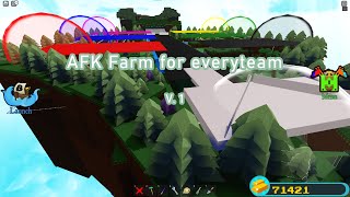 Build a boat for treasure AFK Farm for everyteam