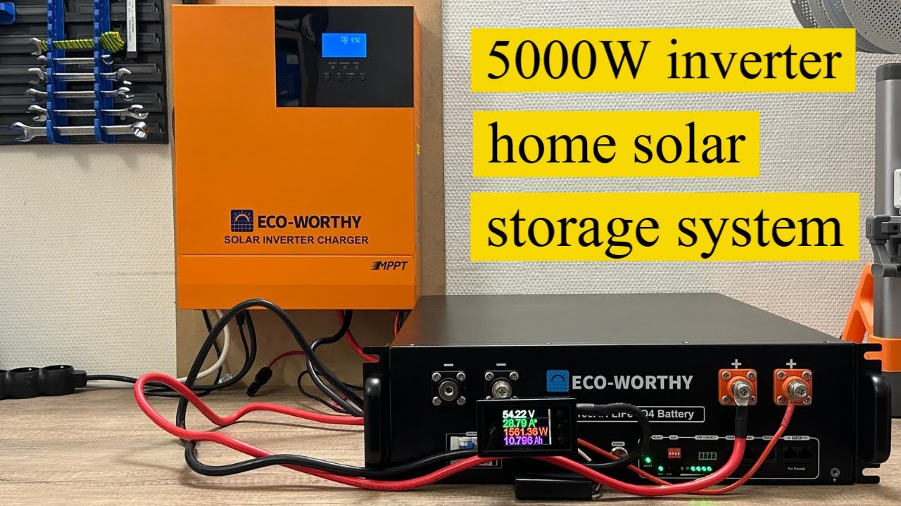как установить домашнюю солнечную систему накопления энергии 5 кВт, полная установка