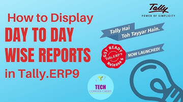 Display / Edit / Print Day Book Reports in Tally.ERP9