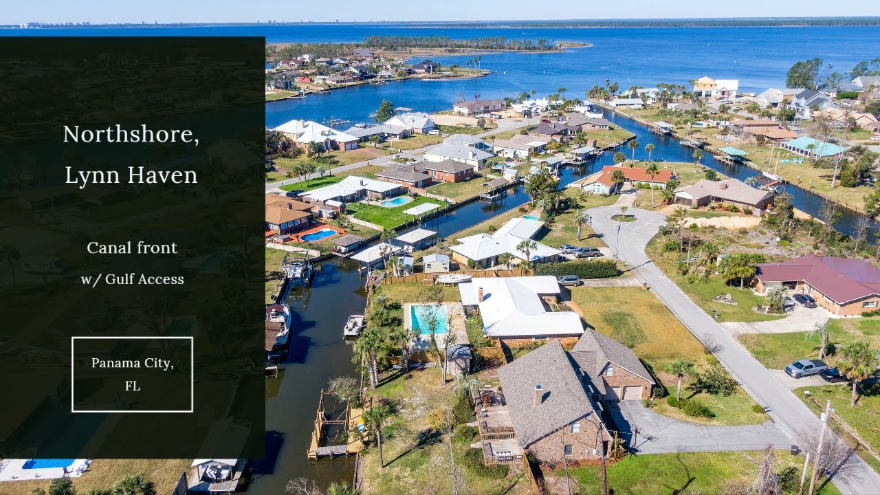 Northshore Lynn Haven, FL Deepwater Canal front with Gulf Access