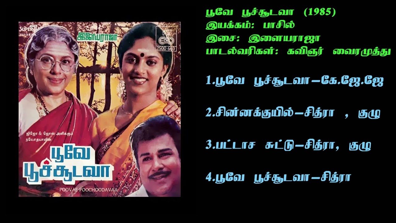 பூவே பூச்சூடவா (1985) இளையராஜா இசைப்படங்கள்-Poove Poosudava / Ilaiyaraja Music SONG  HQ