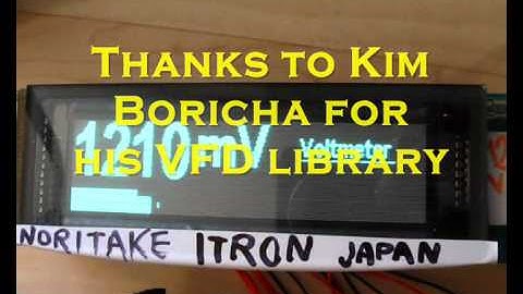 VFD voltmeter with bar graph