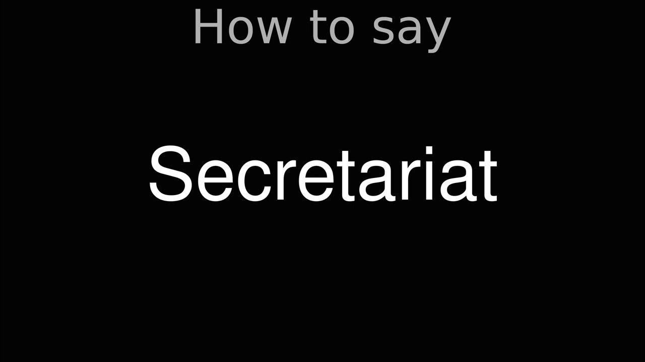 How to Pronounce correctly Secretariat (Movie) YouTube