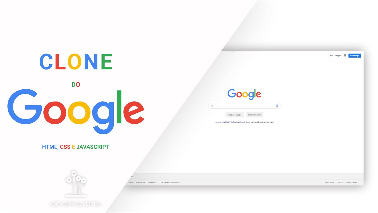 Clonando o GOOGLE || Usando Html, Css & JavaScript - YouTube