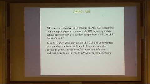 Prof. Carey Priebe | Limit theorems for eigenvectors of the normalized Laplacian for random graphs